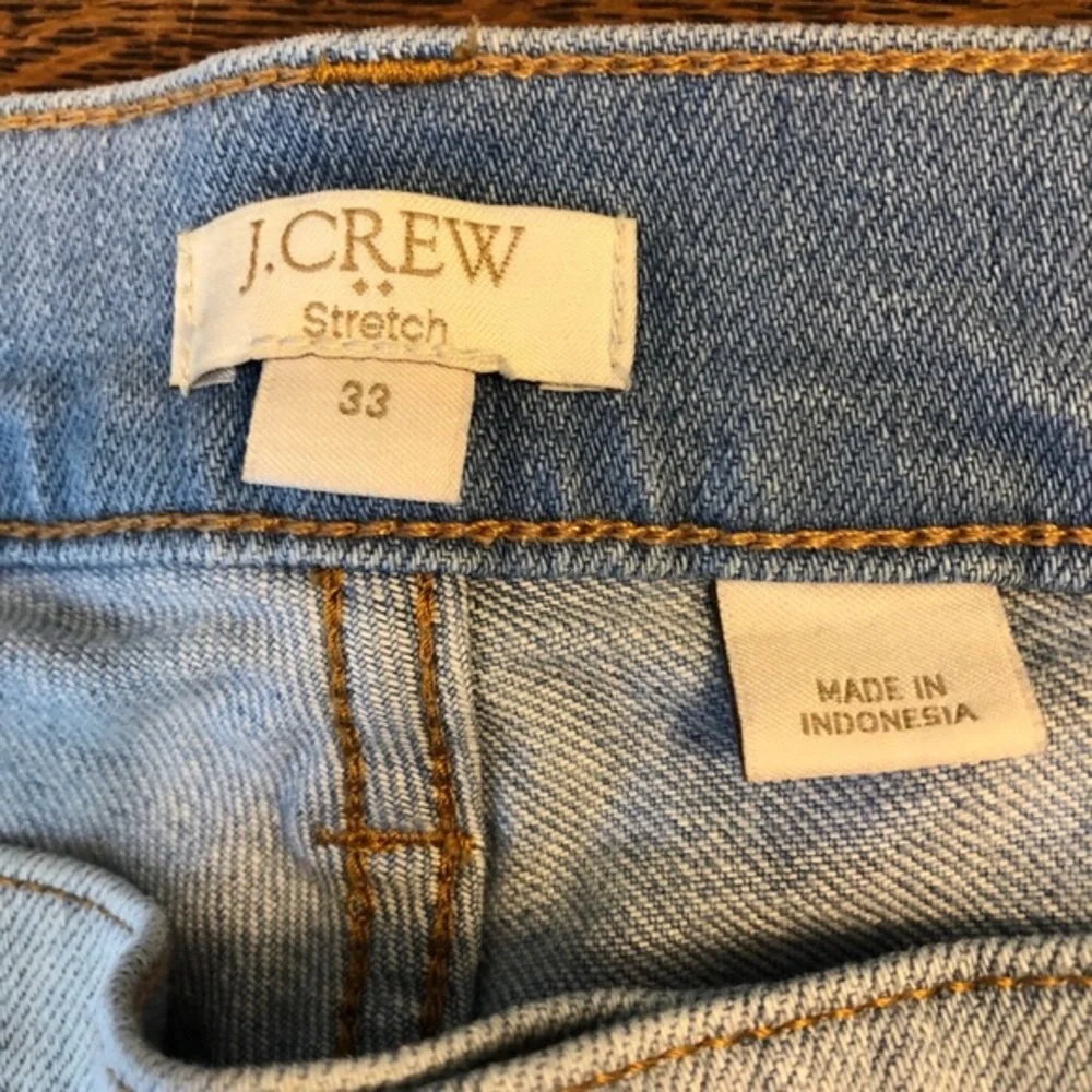 J Crew Factory Skinny Light Wash Denim Jeans 33" - Picture 5 of 7